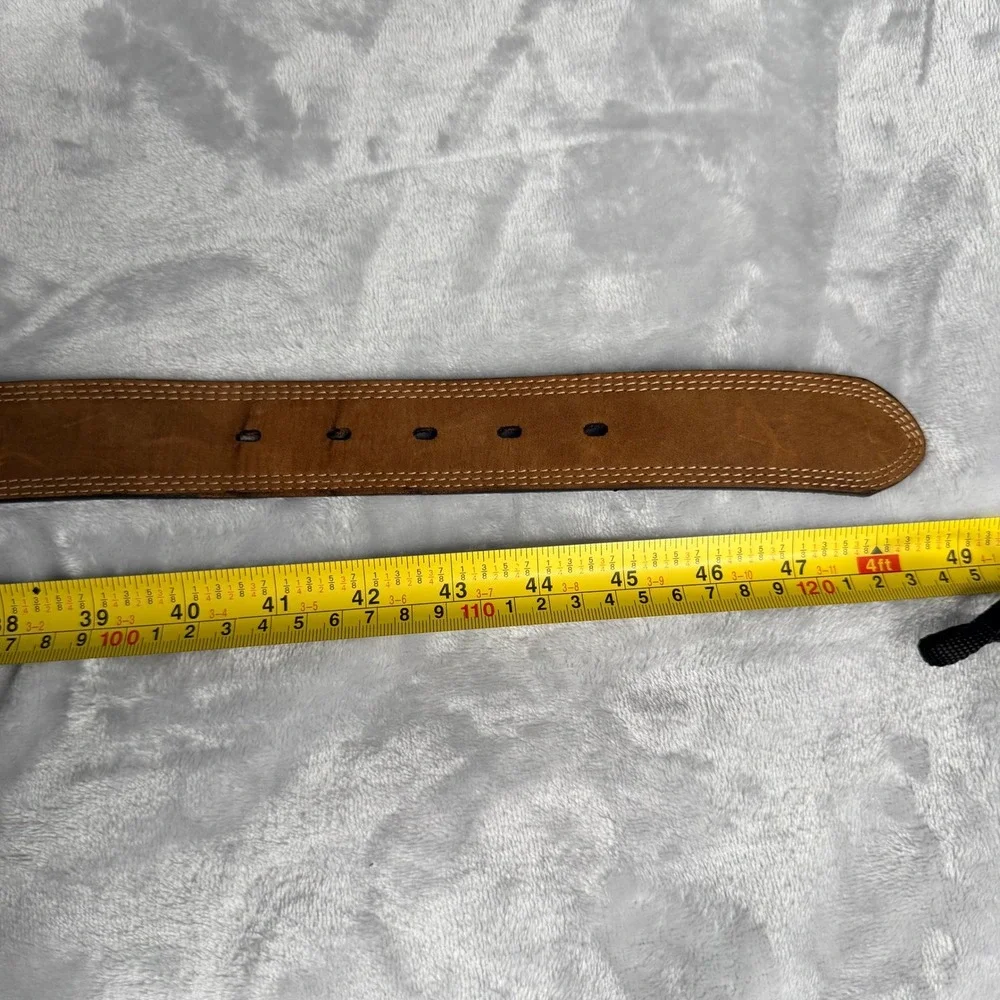 Carhartt Mens Brown Genuine Italian Leather Belt Size 40 Workwear 2202